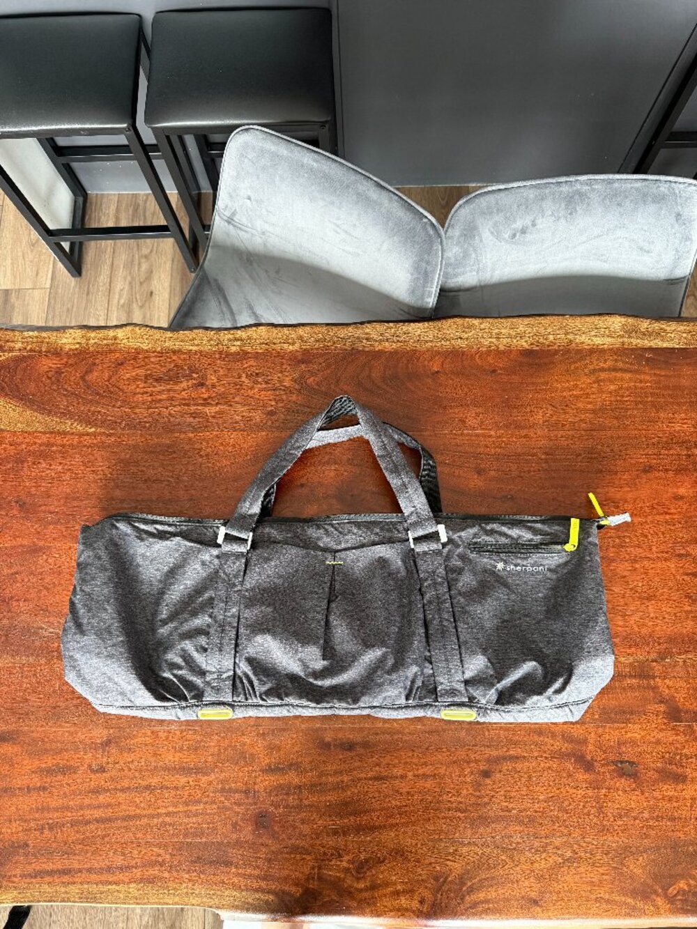 Sherpani Spirit Yoga Mat Carry Bag | Gray Travel Duffel | Women’s
